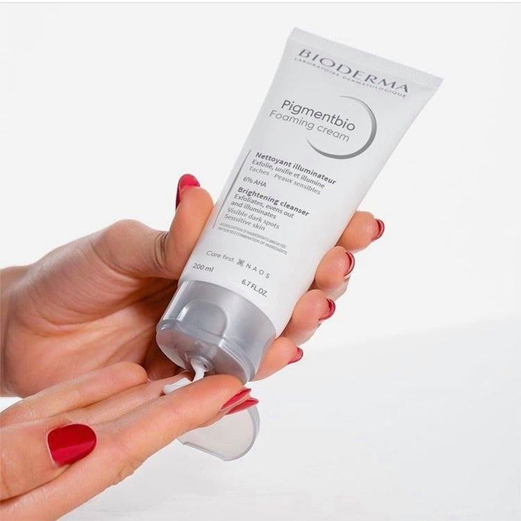 Bioderma, Pigmentbio Foaming Cream, Brightening foaming cleanser for uneven skin tone, 200 ml