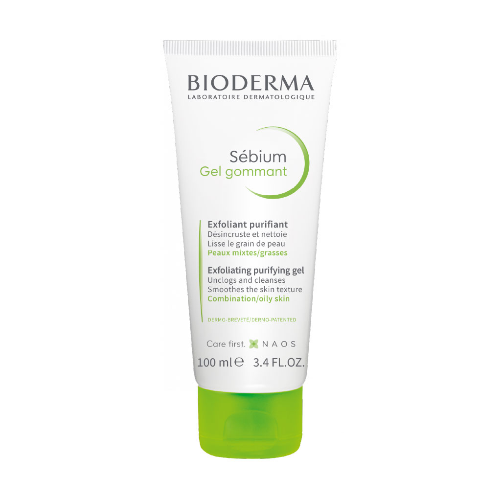 Bioderma, Sebium gel gommant, Exfoliating gel cleanser for oily skin, 100 ml
