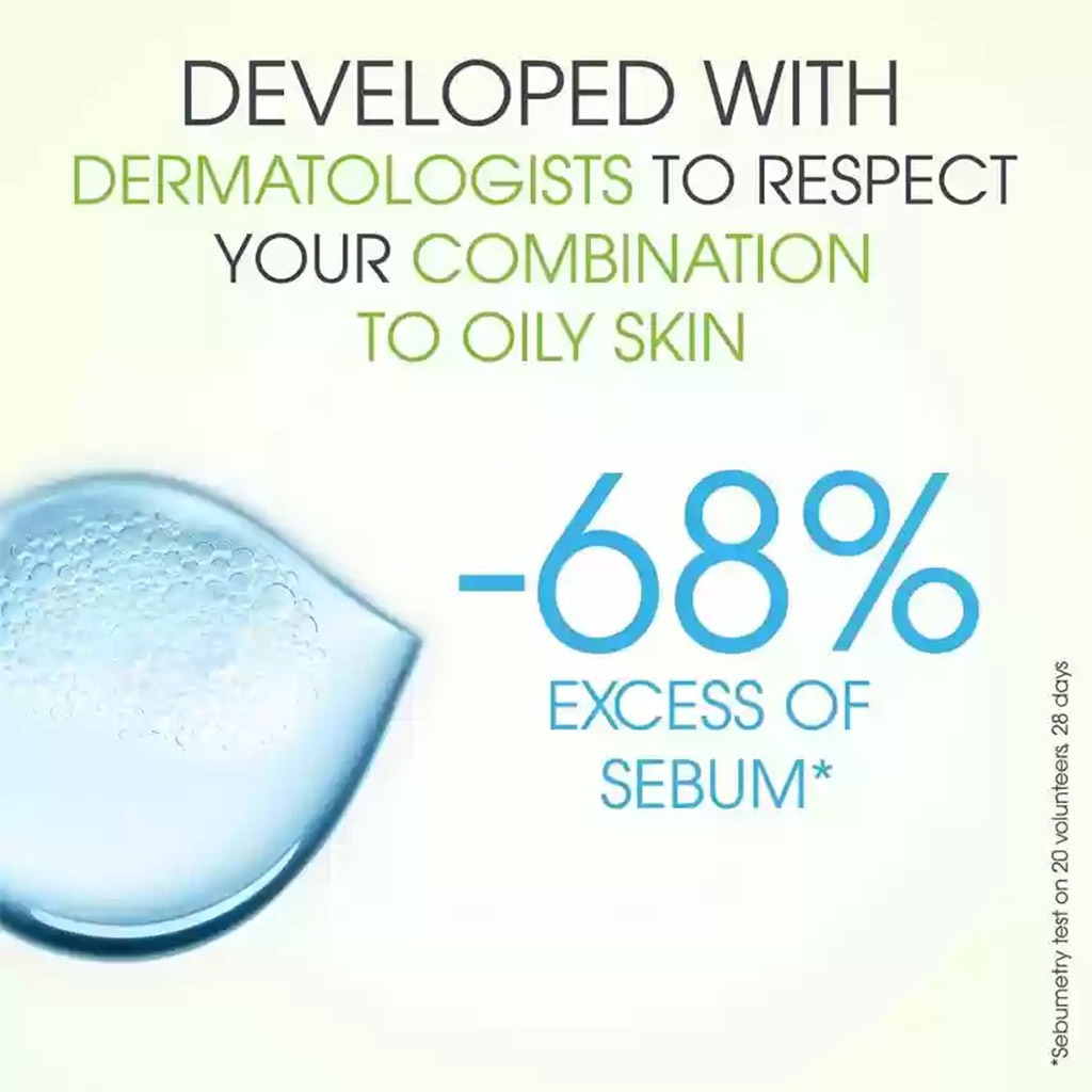 Bioderma, Sebium Gel Moussant, Foaming gel cleanser for oily and acne-prone skin, 200ml