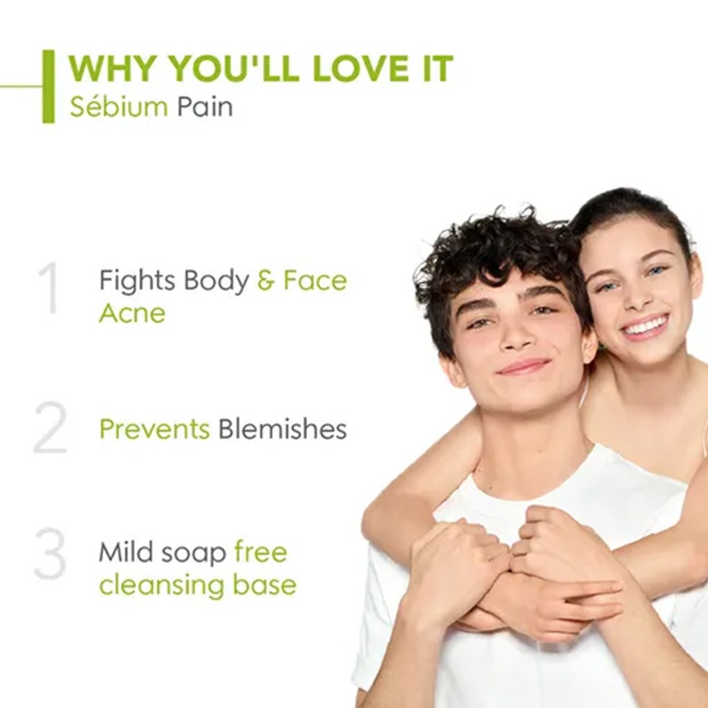 BIODERMA SEBIUM BAR FOR OILY AND ACNE PRONE SKIN