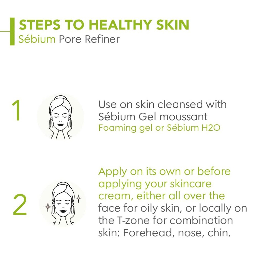 Bioderma, Sebium Pore Refiner, Pore refining treatment for oily and combination skin, 30ml