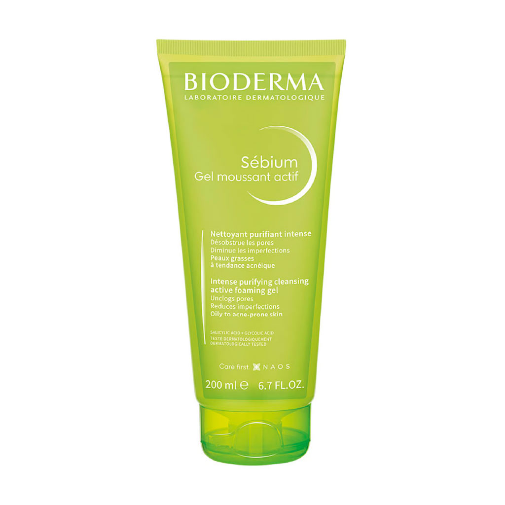 Bioderma, Sebium Gel Moussant Actif, Purifying foaming gel for oily skin, 200ml