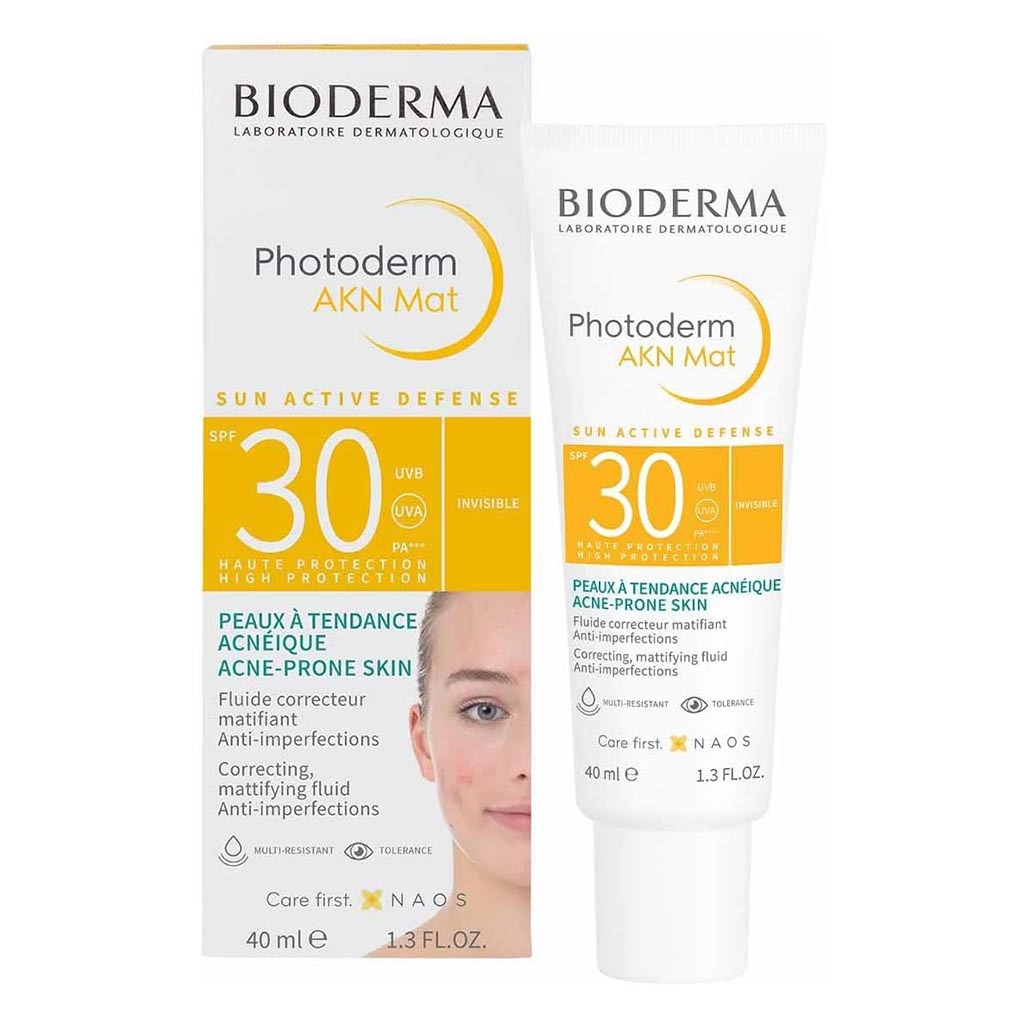 Bioderma, Photoderm AKNT Mat, Mattifying sun protection for acne-prone skin