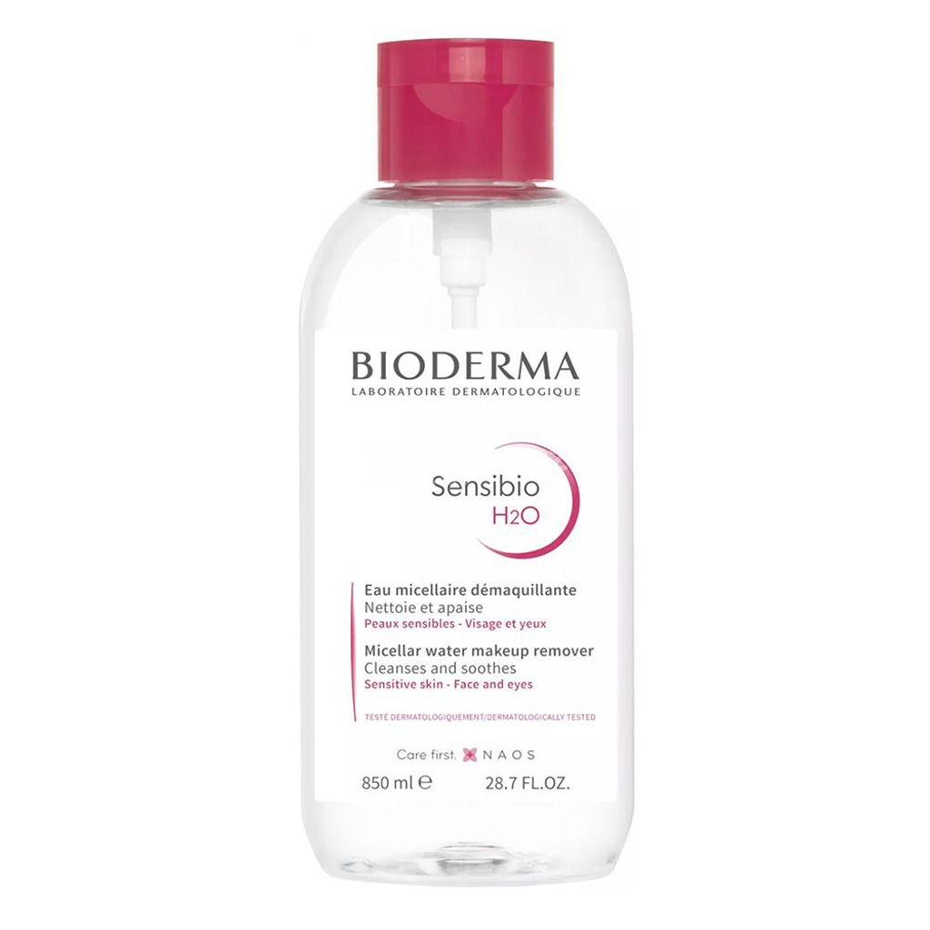 Bioderma, Sensibio H2O Micellar Water Reversed Pump, Gentle cleansing micellar water for sensitive skin