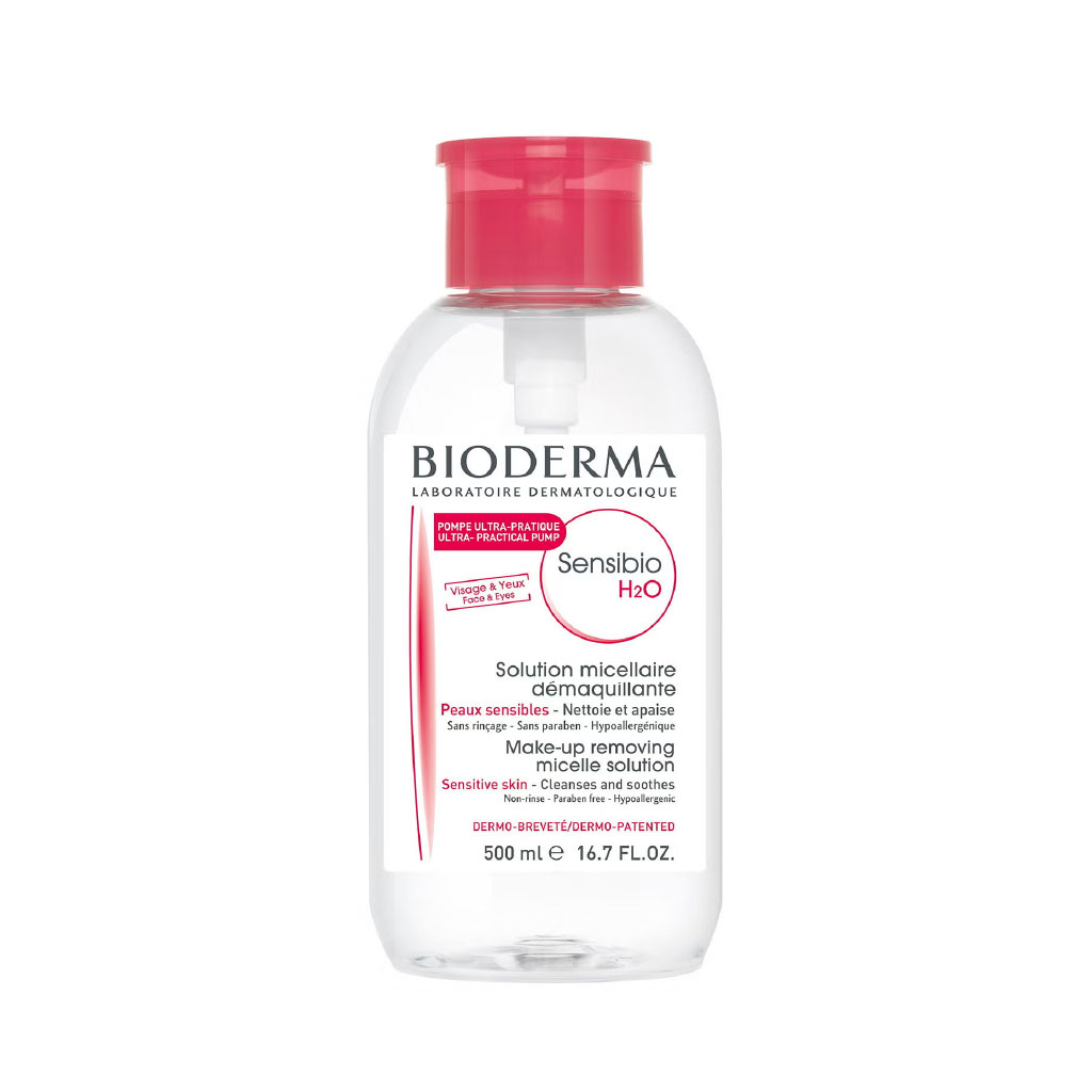 Bioderma, Sensibio H2O Micellar Water Reversed Pump, Gentle cleansing micellar water for sensitive skin