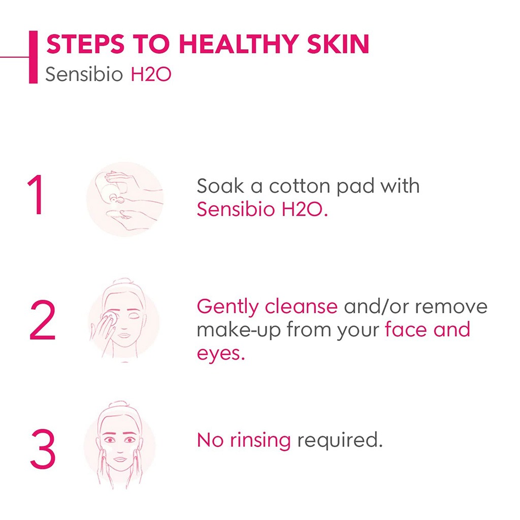 Bioderma, Sensibio H2O Micellar Water Reversed Pump, Gentle cleansing micellar water for sensitive skin