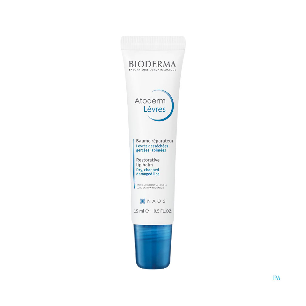 Bioderma, Atoderm Baume Levres, Nourishing lip balm for dry and chapped lips, 15ml