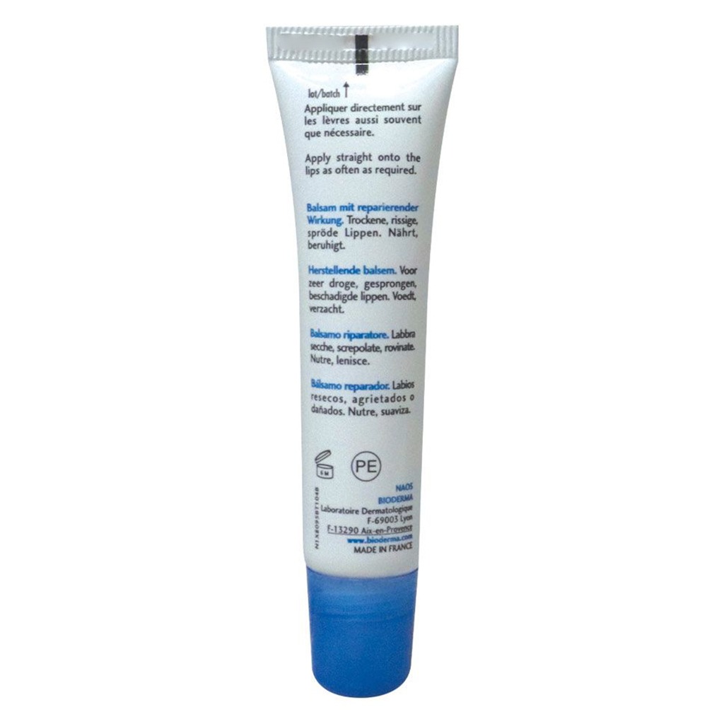 Bioderma, Atoderm Baume Levres, Nourishing lip balm for dry and chapped lips, 15ml