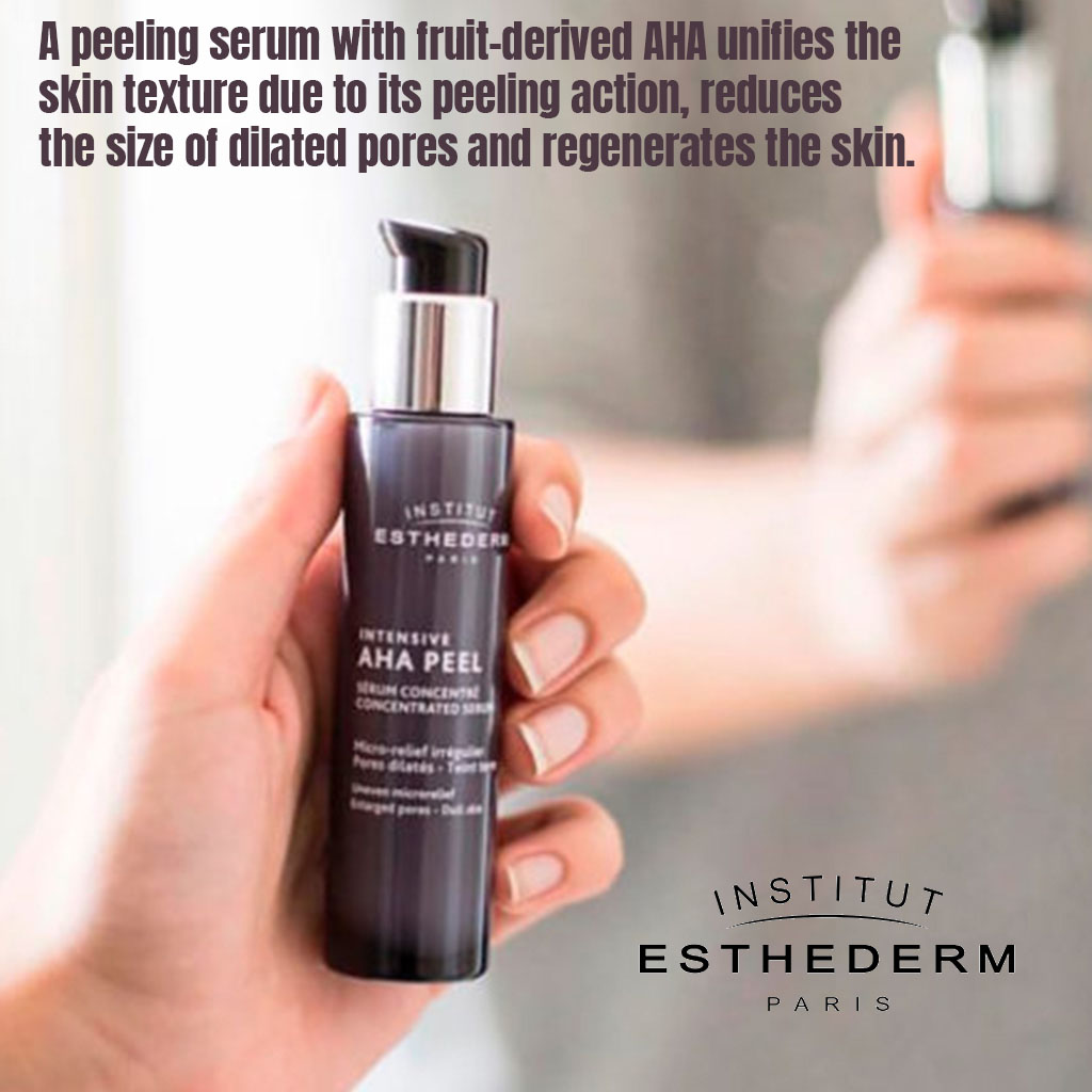 Esthederm, Intensive AHA Serum Concentre, Concentrated exfoliating serum with alpha hydroxy acids, 30ml