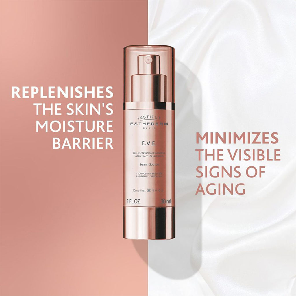 Institut Esthederm, E.V.E. Tissue Renewal Serum Source, Anti-aging serum for skin renewal and radiance, 30 ml