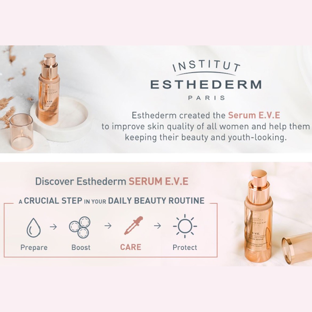Institut Esthederm, E.V.E. Tissue Renewal Serum Source, Anti-aging serum for skin renewal and radiance, 30 ml