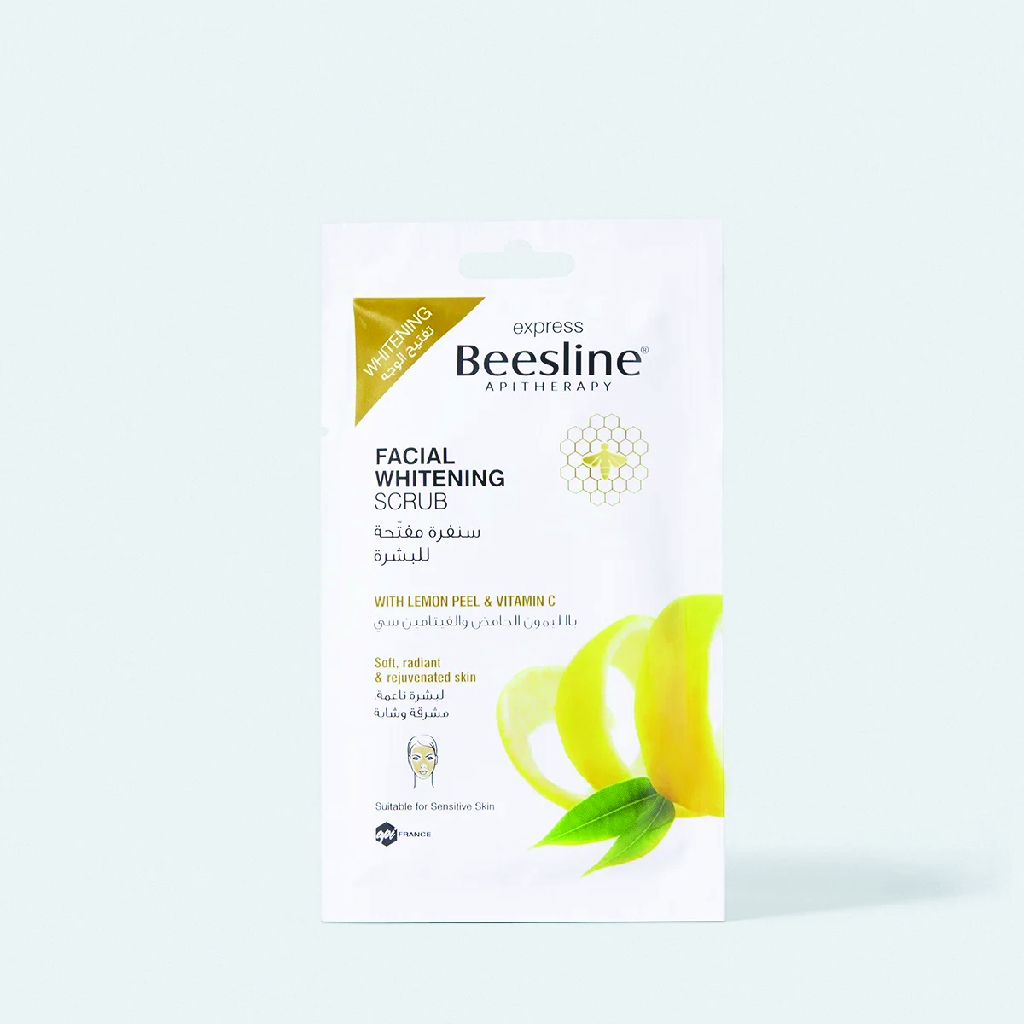 Beesline, Facial Whitening Scrub, Brightening exfoliating scrub for glowing skin