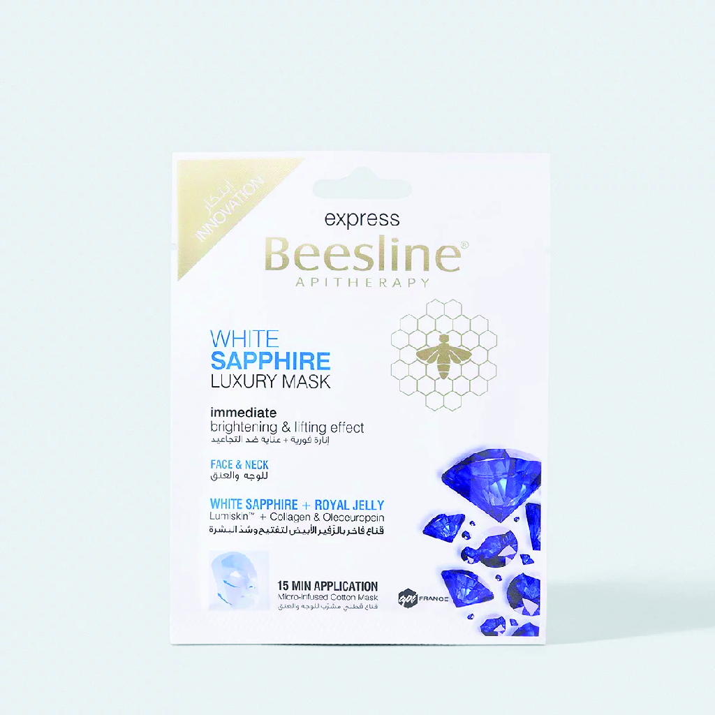 Beesline, White Sapphire Luxury Mask, Brightening facial mask with antioxidant benefits