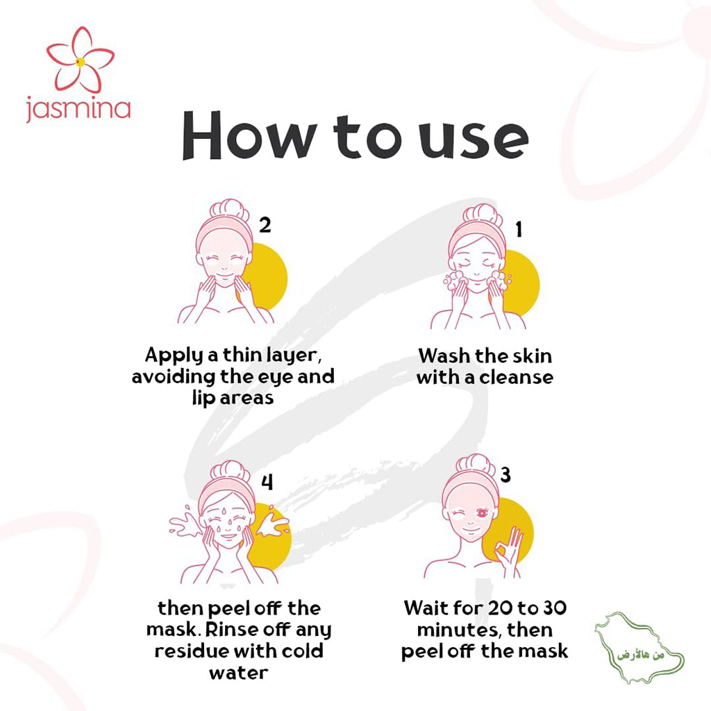 Jasmina, Purifying & Mattifying Peel-Off Mask with Matcha Tea, Detoxifying peel-off mask for oily skin, 15ml