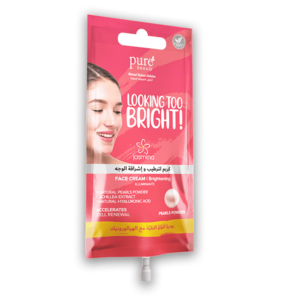Jasmina, Face Cream with Pearl, Brightening and moisturizing facial cream, 15ml