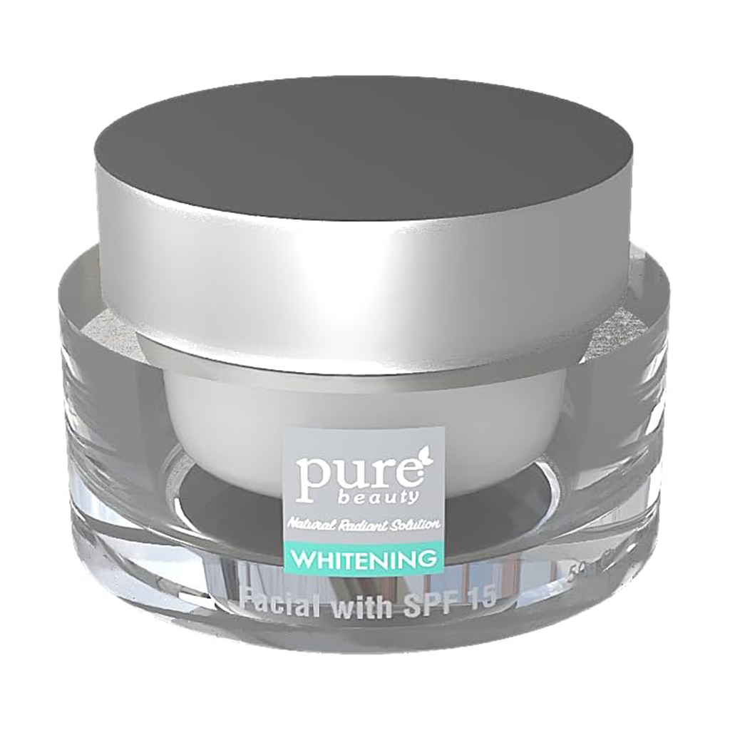 Purebeauty, Whitening Facial Cream, Brightens skin and evens tone, 50g
