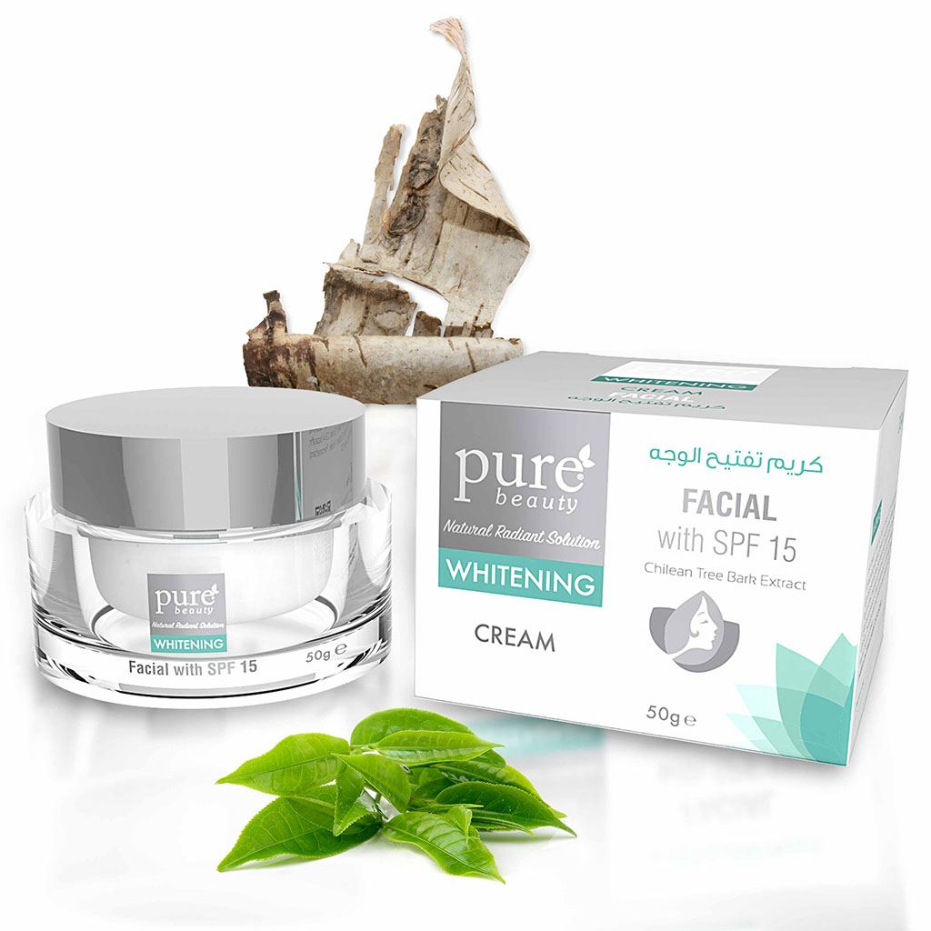 Purebeauty, Whitening Facial Cream, Brightens skin and evens tone, 50g
