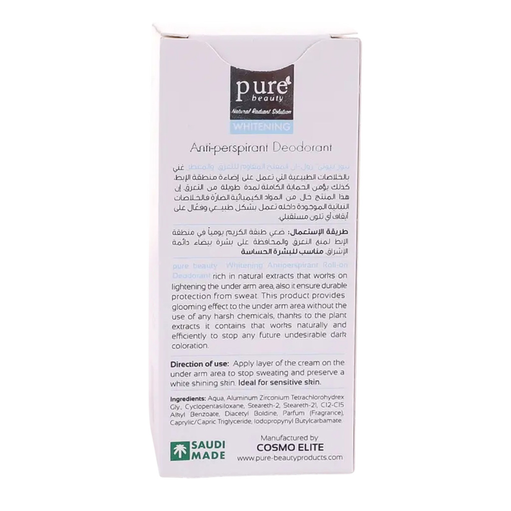 PureBeauty Original Whitening Roll-On Deodorant 60ml