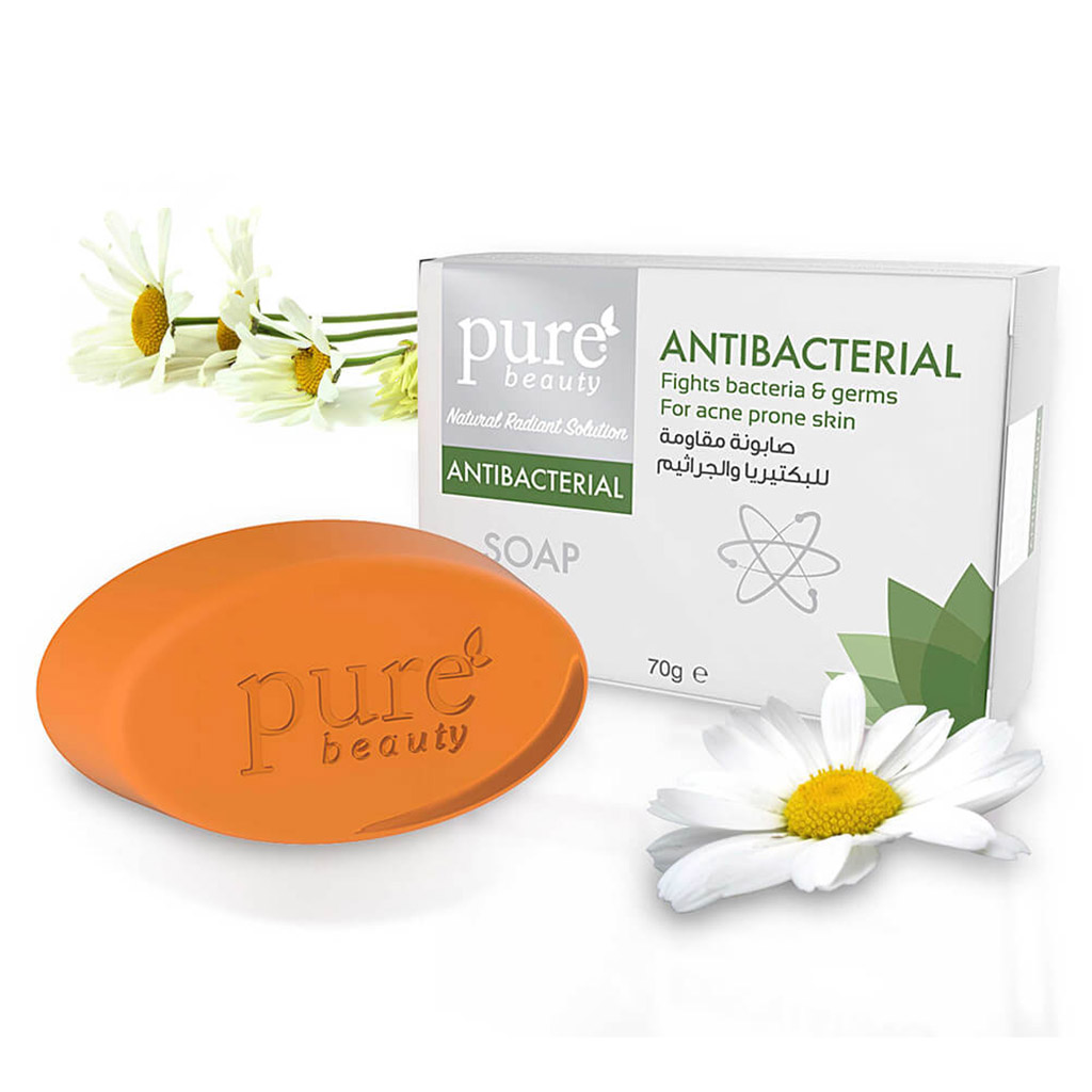 Purebeauty, Antibacterial Soap, Kills germs and refreshes skin, 70g