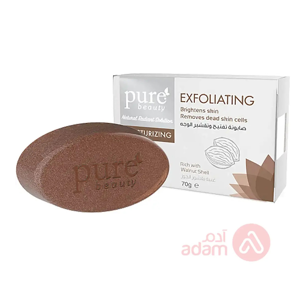 Purebeauty, Exfoliating Whitening Soap, Removes dead skin and brightens, 70g