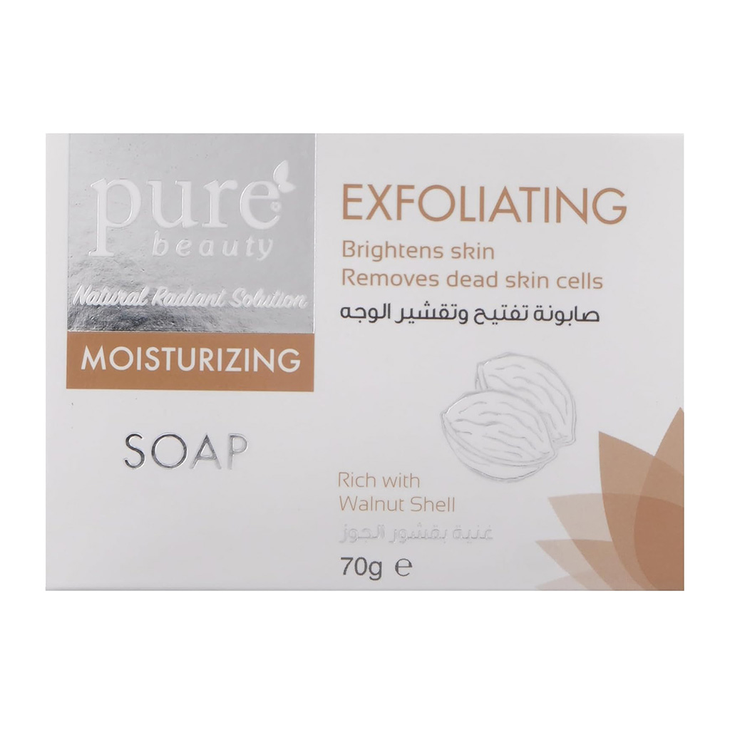 Purebeauty, Exfoliating Whitening Soap, Removes dead skin and brightens, 70g
