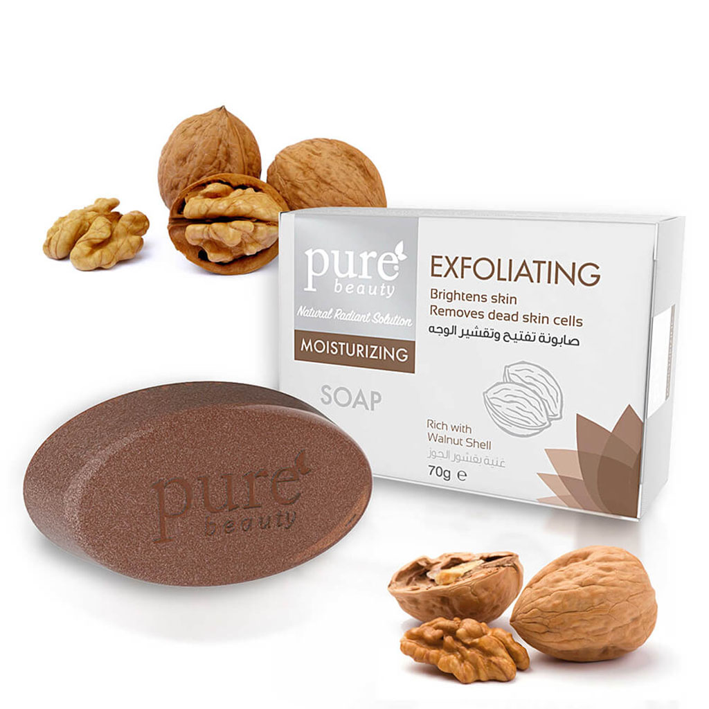 Purebeauty, Exfoliating Whitening Soap, Removes dead skin and brightens, 70g