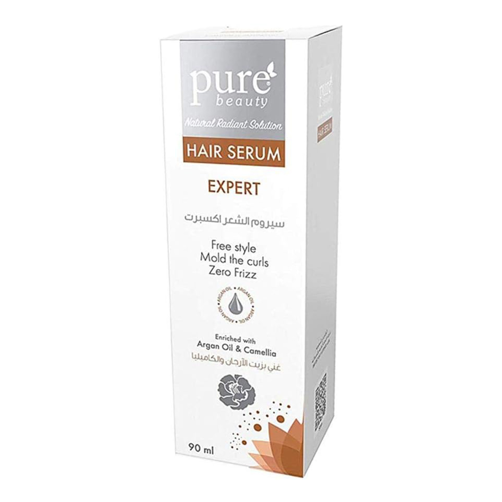 Purebeauty, Expert Hair Serum, Advanced formula for hair repair and shine, 90ml