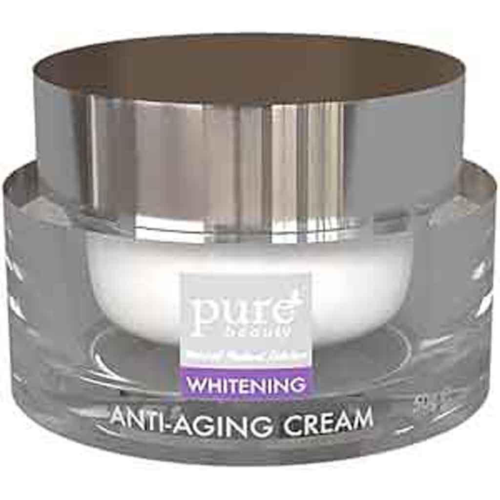 Pure Beauty, Whitening Cream Antiaging, Brightening and anti-aging skin cream, 50g