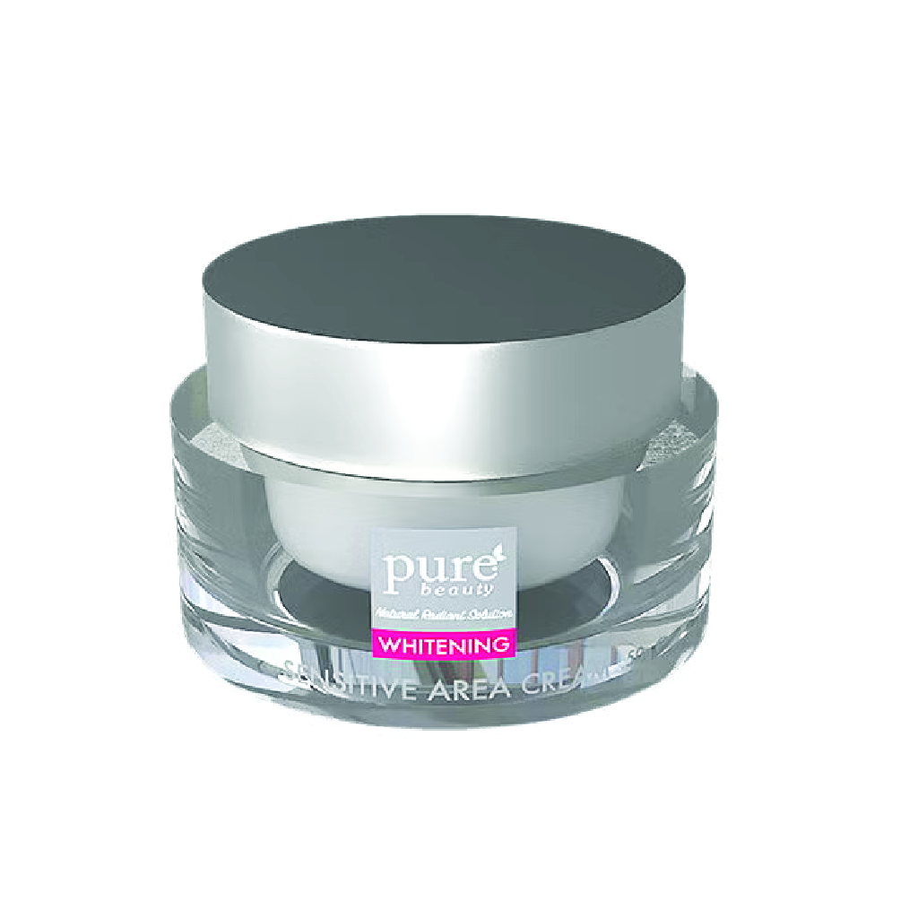 Purebeauty, Whitening Cream for Sensitive Area, Gentle skin lightening cream for delicate areas, 50g