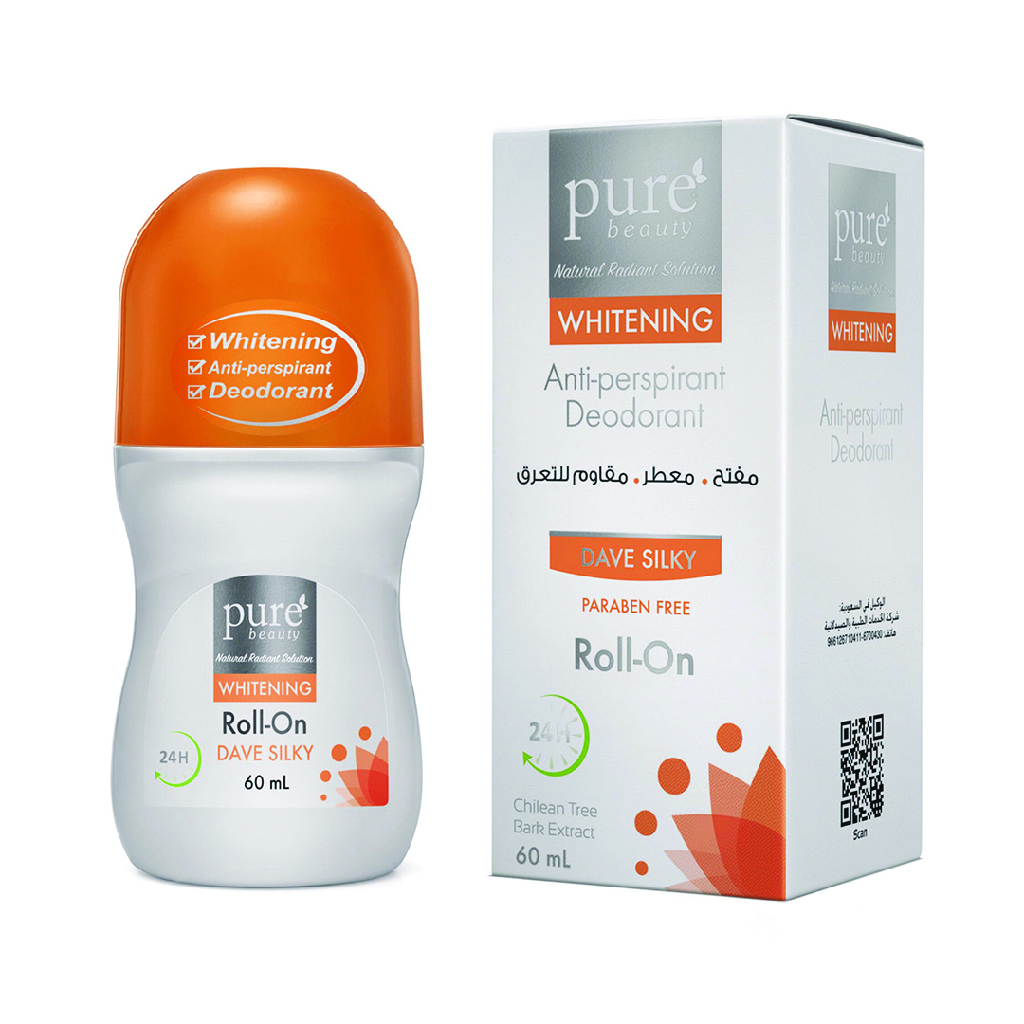 PUREBEAUTY WHITENING ROLL-ON DAVE SILKY 60ML