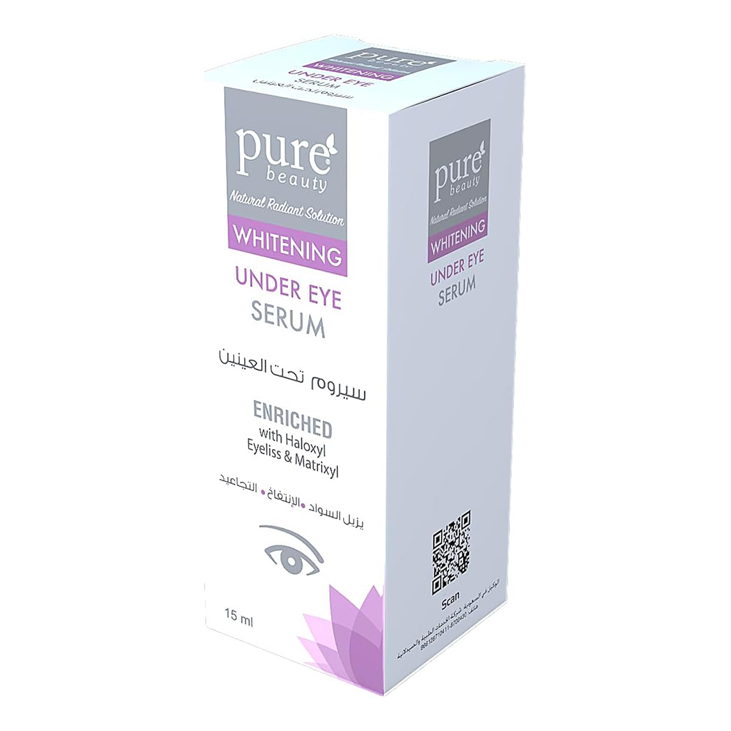 Pure Beauty, Whitening Serum Under-Eye, Brightening serum for dark circles, 15 ml