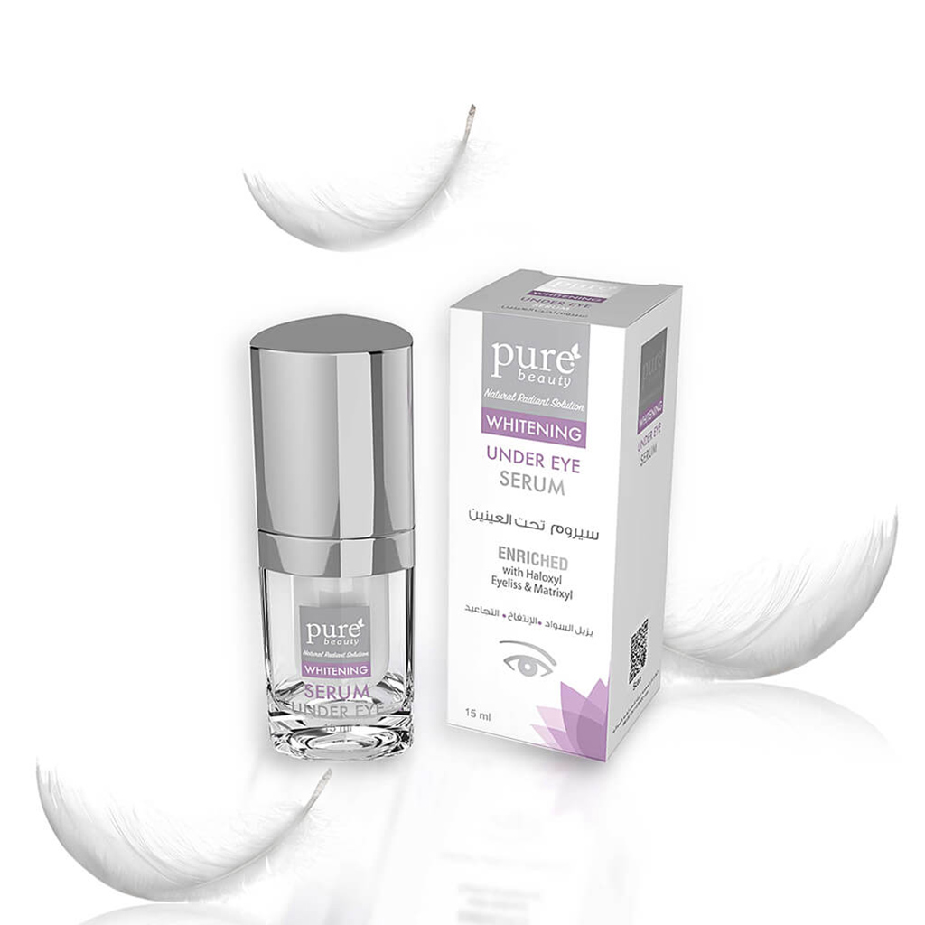 Pure Beauty, Whitening Serum Under-Eye, Brightening serum for dark circles, 15 ml