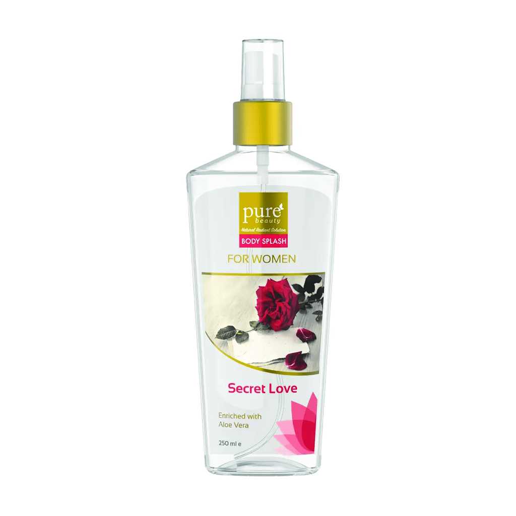 Purebeauty, Body Splash Secret Love, Sensual and fresh body mist fragrance, 250ml
