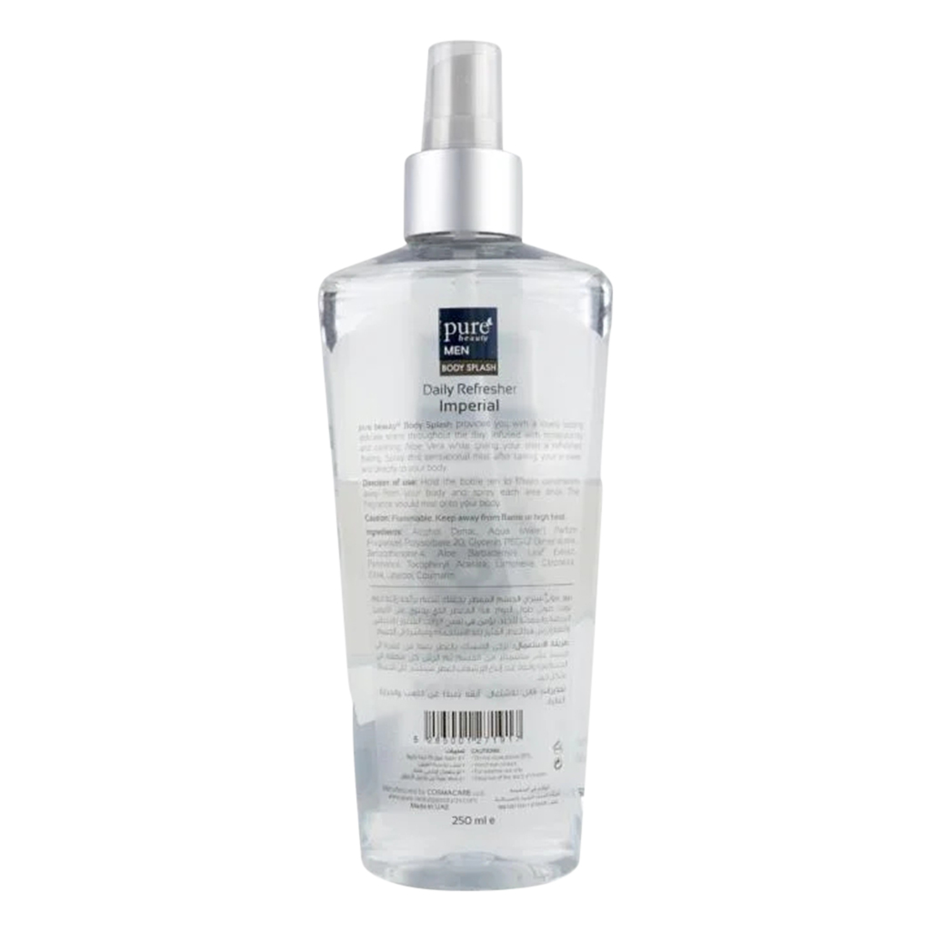 Purebeauty, Imperial Body Splash for Men, Sophisticated woody fragrance, 250ml