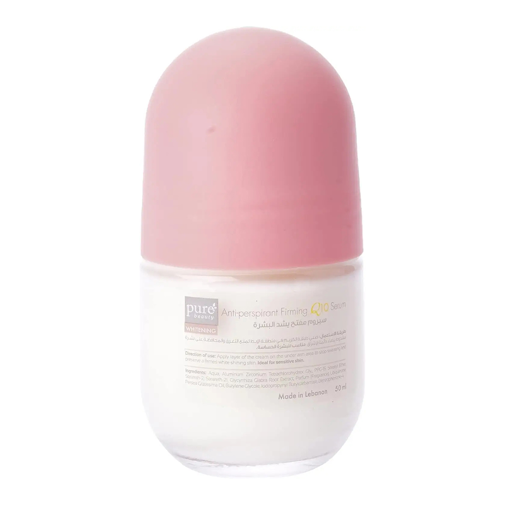 Pure Beauty, Sensation Whitening Roll-On Q10 Serum, Brightening serum with antioxidant coenzyme Q10, 50 ml