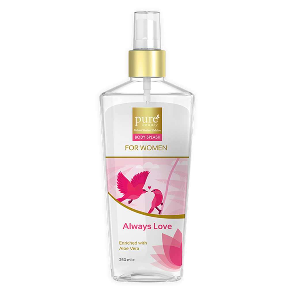 Pure Beauty, Always Love Body Splash, Refreshing floral body mist for women, 250 ml