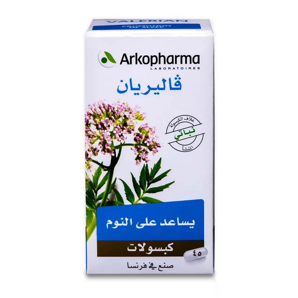 Arkopharma, Valerian Capsules to Enhance Relaxation and Sleep, Herbal supplement for relaxation and sleep support, 350mg, 45 capsules