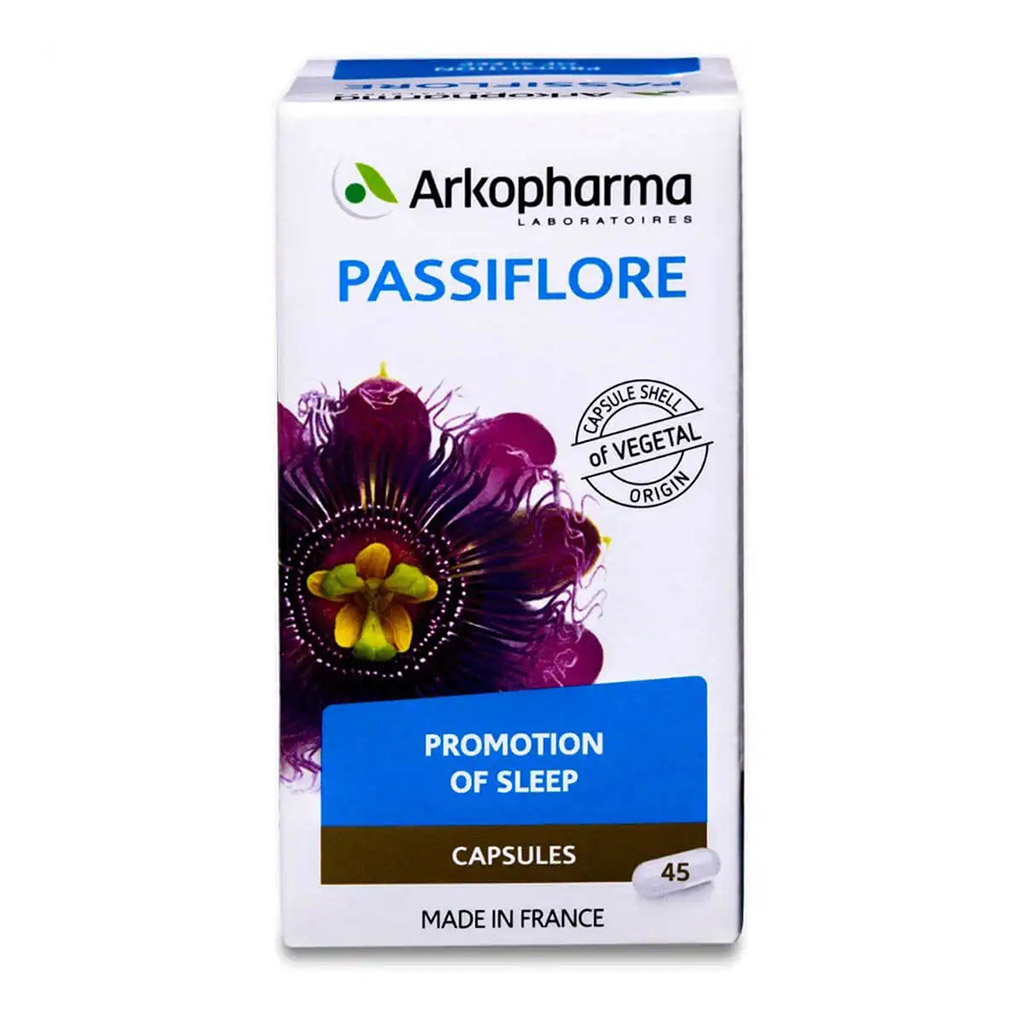 Arkopharma, Passiflore Capsules 300mg, Herbal supplement for enhanced sleep and stress relief, 300mg capsules