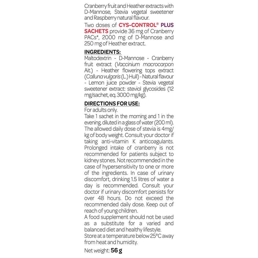 Arkopharma, Cys-Control Plus Urinary Supplement, Supports urinary tract health, 14 capsules