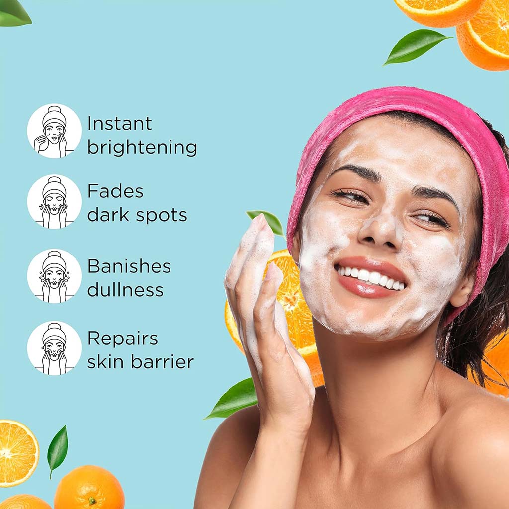 ZM, Foaming Face Wash with Vitamin C, Brightening and antioxidant facial cleanser, 100 ml