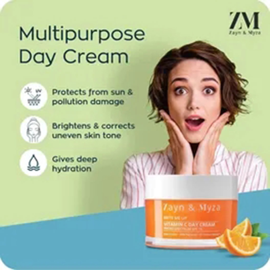 ZM, Brite Me Up Vitamin C SPF 15 Day Cream, Brightening day cream with SPF for all skin types, 50ml