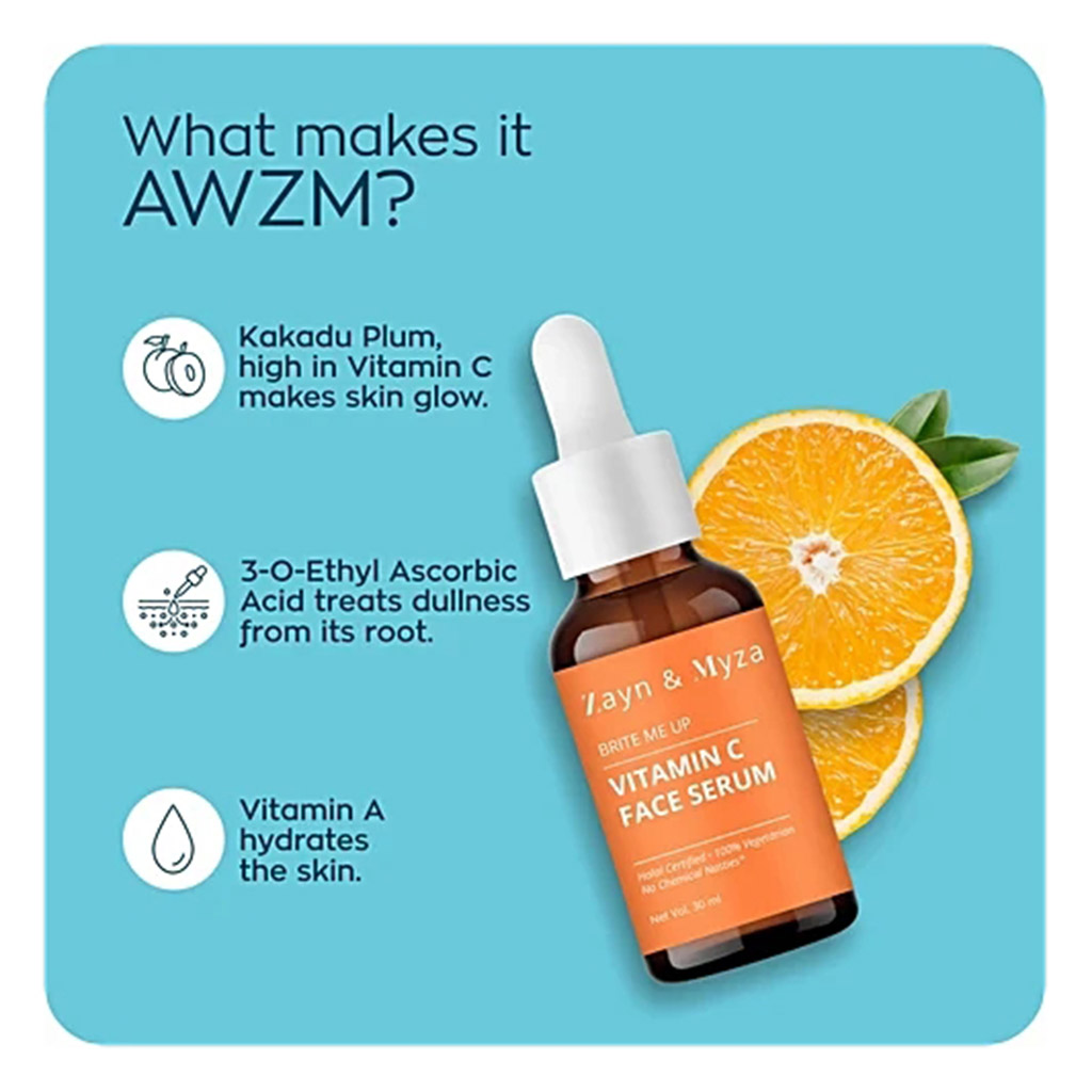 ZM, Skin Brightening Face Serum with Vitamin C, Brightening serum with vitamin C for radiant skin, 30ml
