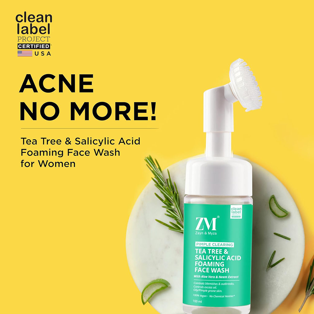 ZM Foaming Face Wash with Tea Tree and Salicylic Acid 100ml