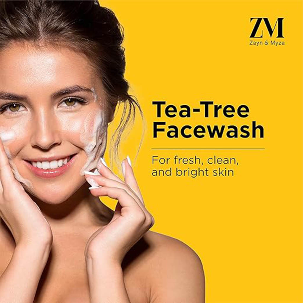 ZM, Face Wash with Tea Tree and Salicylic Acid, Deep cleansing acne control face wash, 150ml
