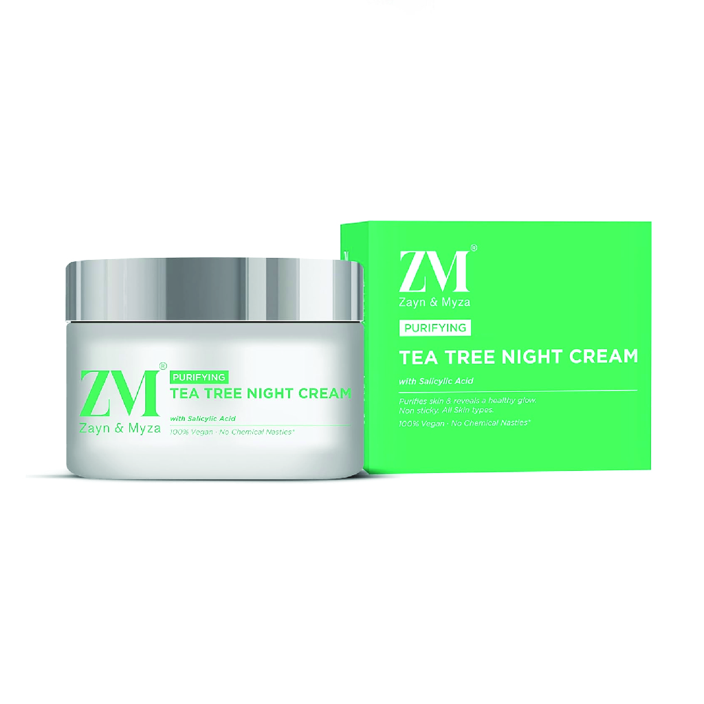 ZM, Night Cream with Tea Tree and Salicylic Acid, Acne-fighting night cream for clear skin, 50 ml