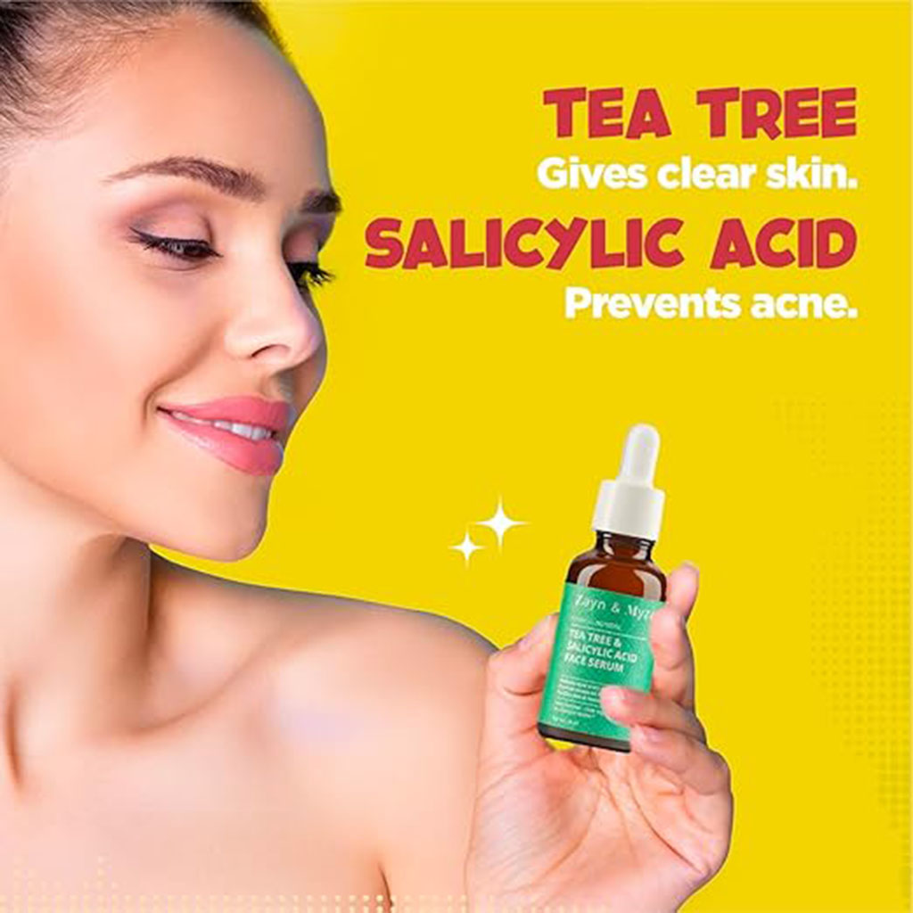 Zm, Hydrating Serum, Face Serum with Tea Tree and Salicyclic Acid, 30ml