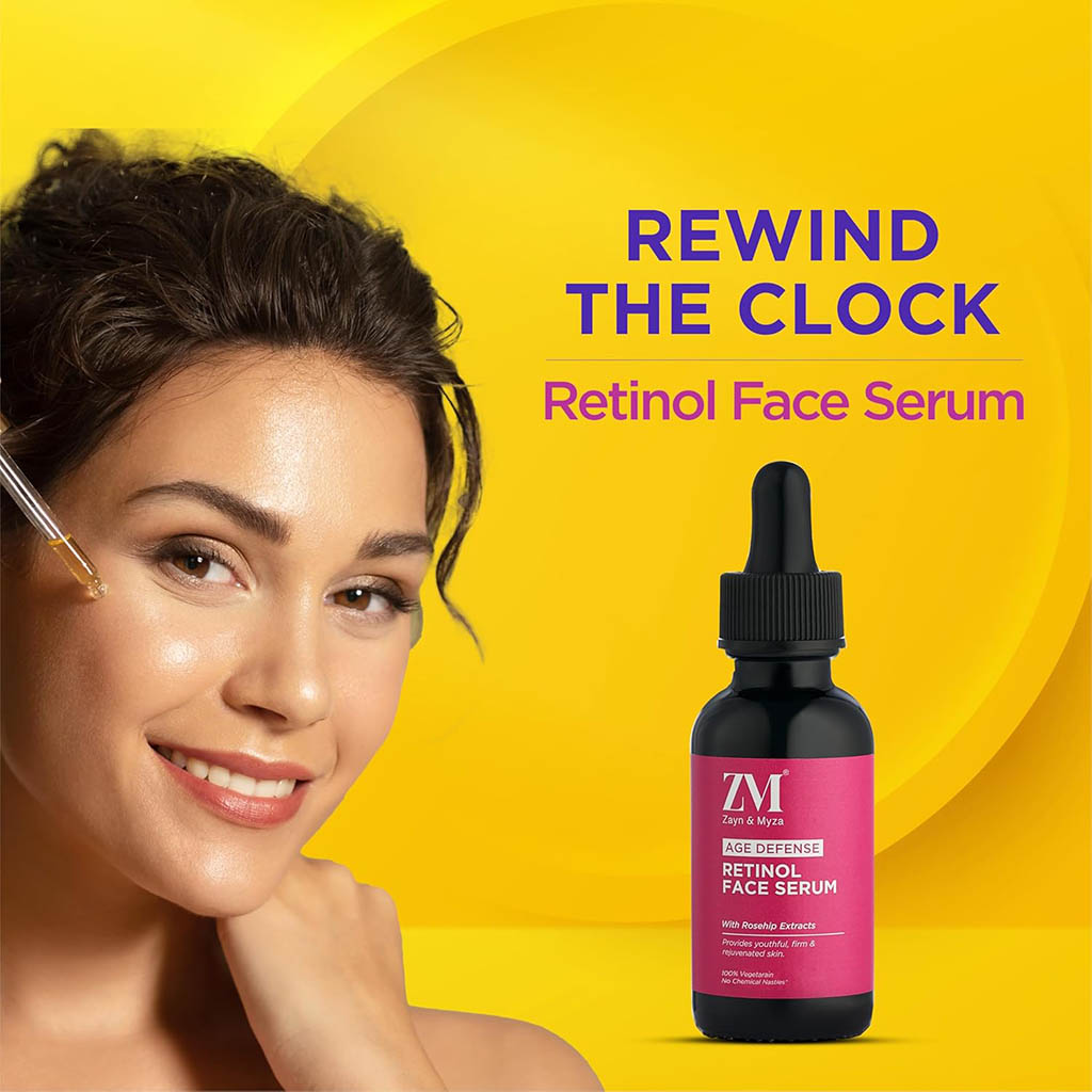 ZM, Age Defense Retinol Face Serum, Anti-aging serum with retinol for skin renewal, 30ml