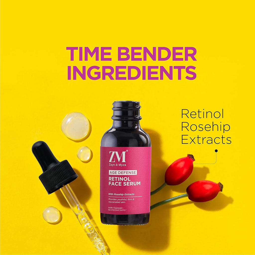 ZM, Age Defense Retinol Face Serum, Anti-aging serum with retinol for skin renewal, 30ml