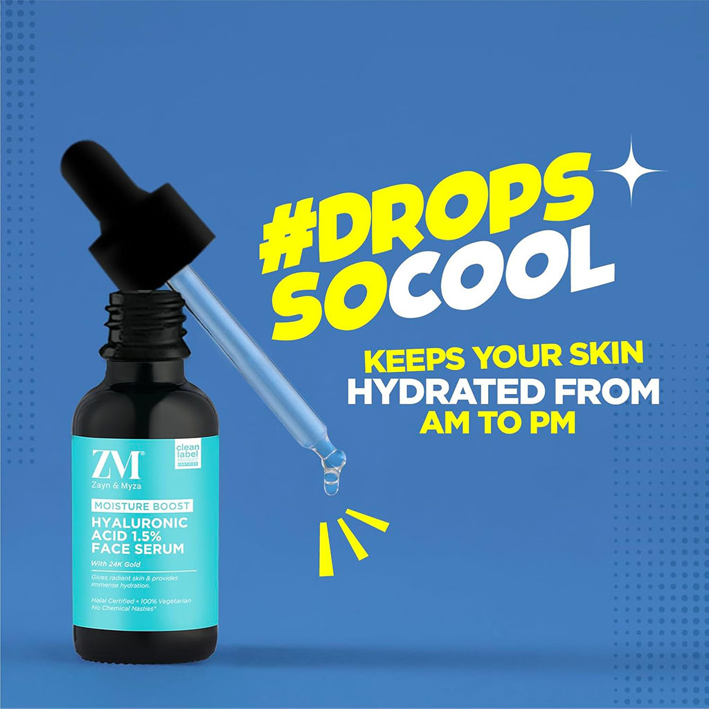 ZM Face Serum Hyaluronic Acid With 24K Gold 30ml