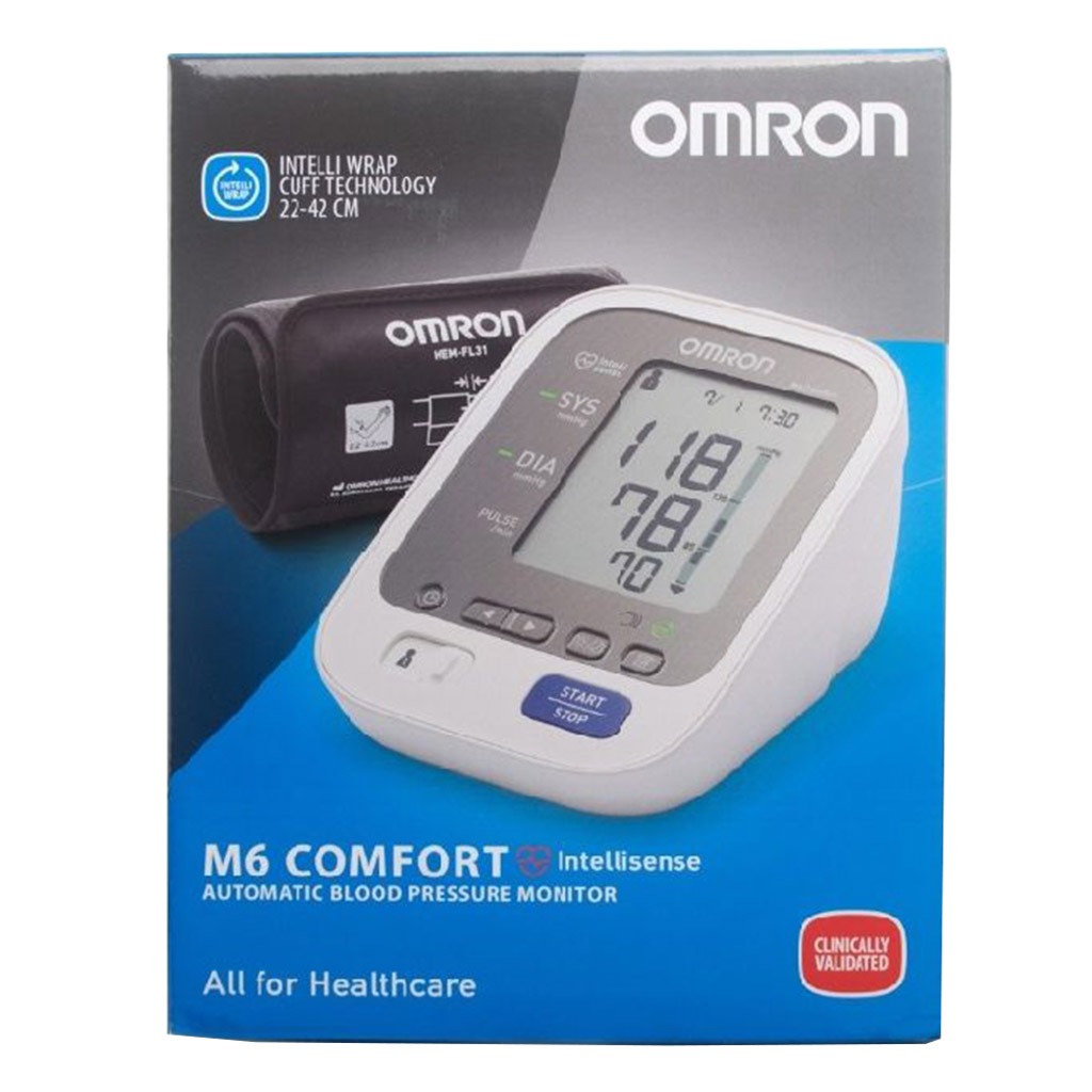 Omron, M6 Comfort Blood Pressure Monitor, Automatic upper arm blood pressure monitor